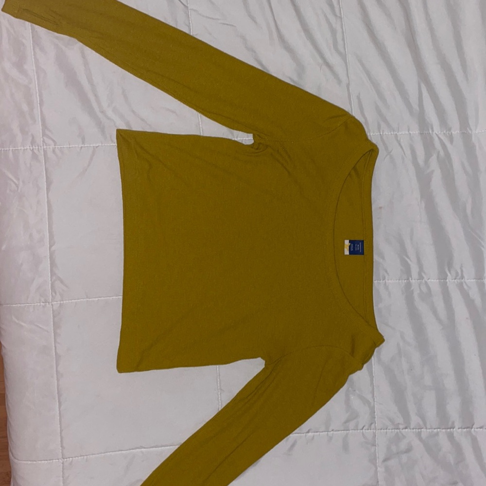 Mustard colored crop top - Old Navy